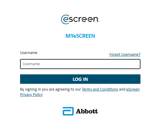 MyeScreen Login
